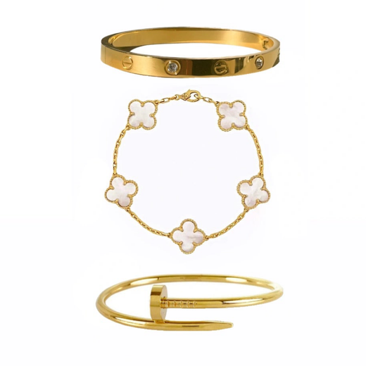 Cartier,Bracelet,Van cleef & Nail bangle set