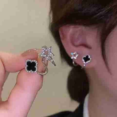 Star & Clover Twist Stud Earring