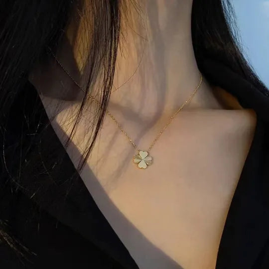 Golden Clover Grace Necklace