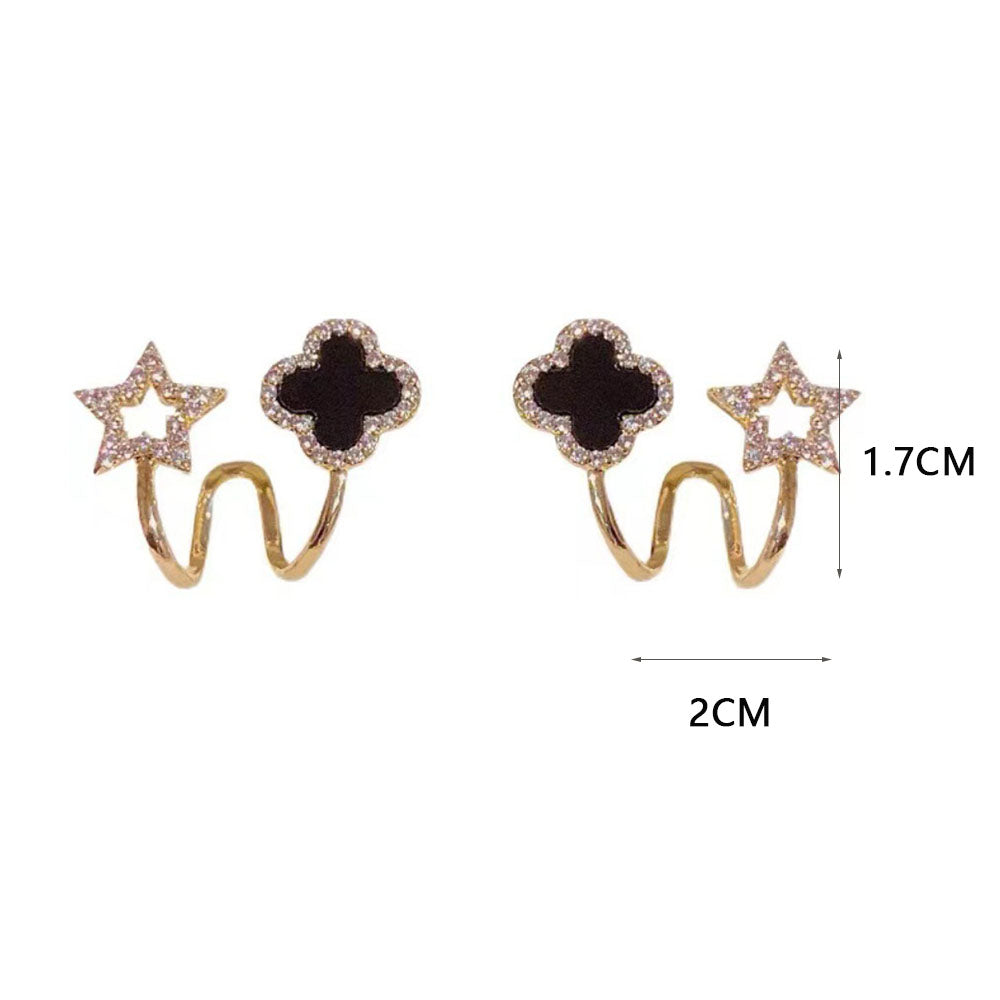 Star & Clover Twist Stud Earring
