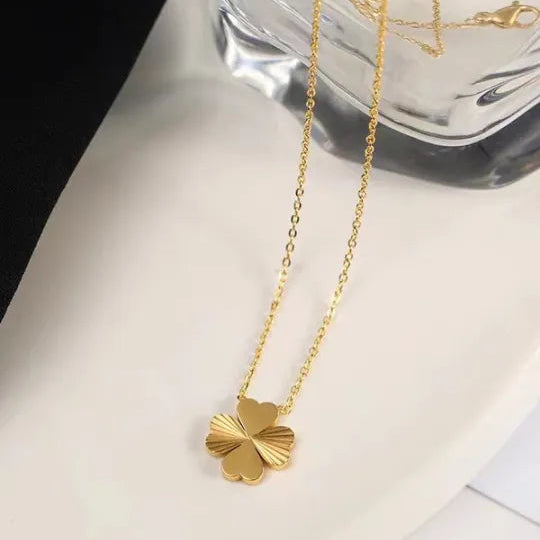 Golden Clover Grace Necklace